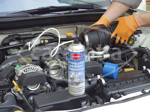 Throttle body cleaner for vehicle detailers and private users